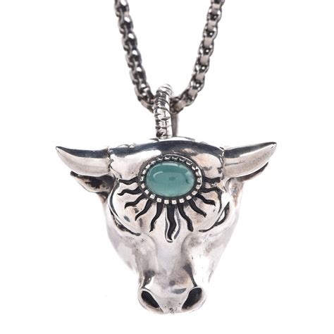 gucci bull necklace|gucci necklace women.